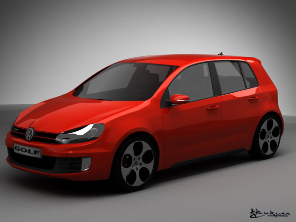 volkswagen golf gti pack 3d model - Volkswagen Golf GTI  Pack by rburlea